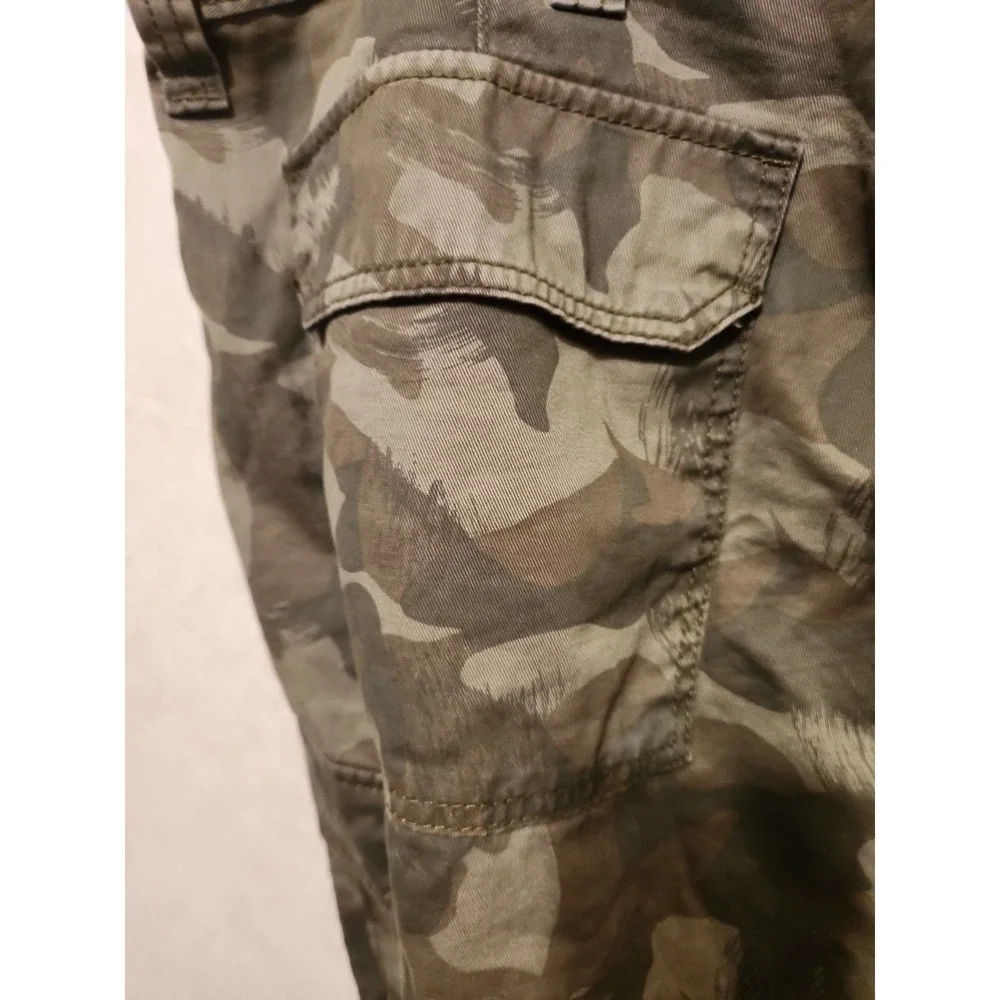 Levi Strauss Signature Cargo Camo Shorts Mens 42 Work Outdoor Military 9 Inch